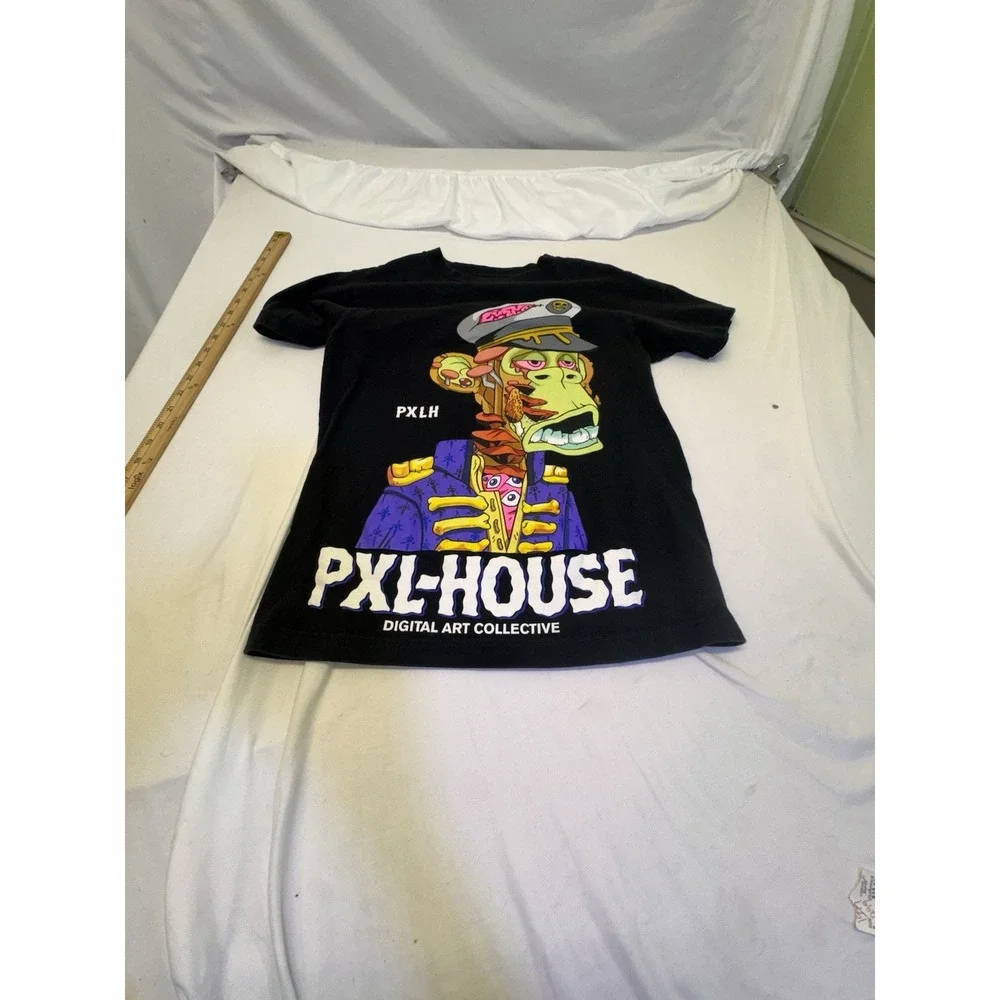 Pixel House Zumiez PXL House Zombie Monkey NFT Graphic Tee Shirt Mens Small NWOT